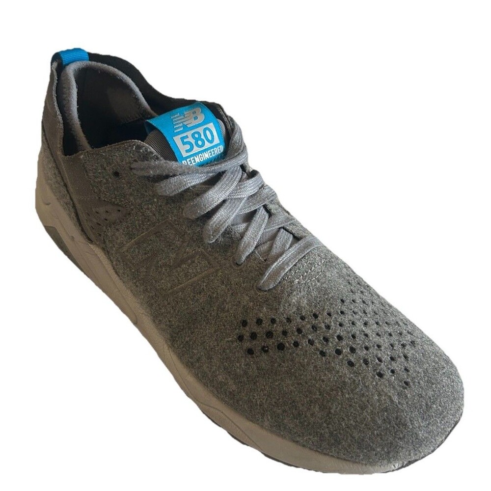 New Balance 580 Re-Engineered Mens 10.5D Wool MRT580DA Gray Revlite Sneaker